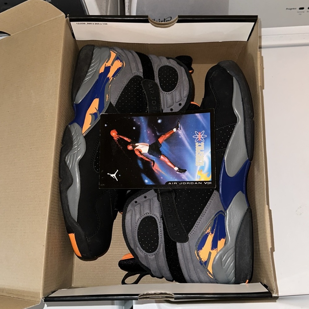 Air Jordan 8 Retro (suns colorway) sz 13 - Picture 7 of 9
